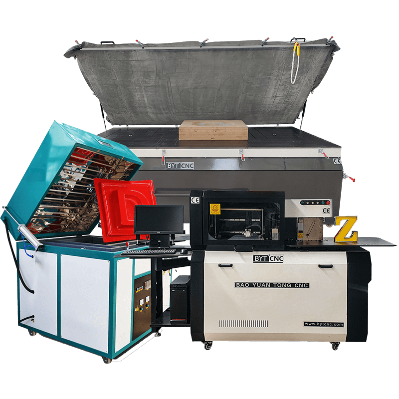 channel letter bending machine vacuum forming machine vacuum press